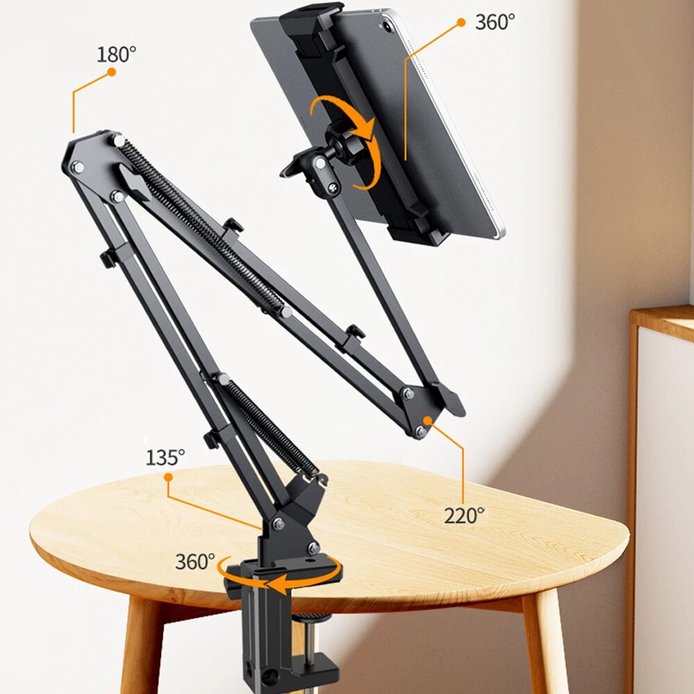 Tablet Mount – FlexiMount – 360° Rotatable – Adjustable Holder