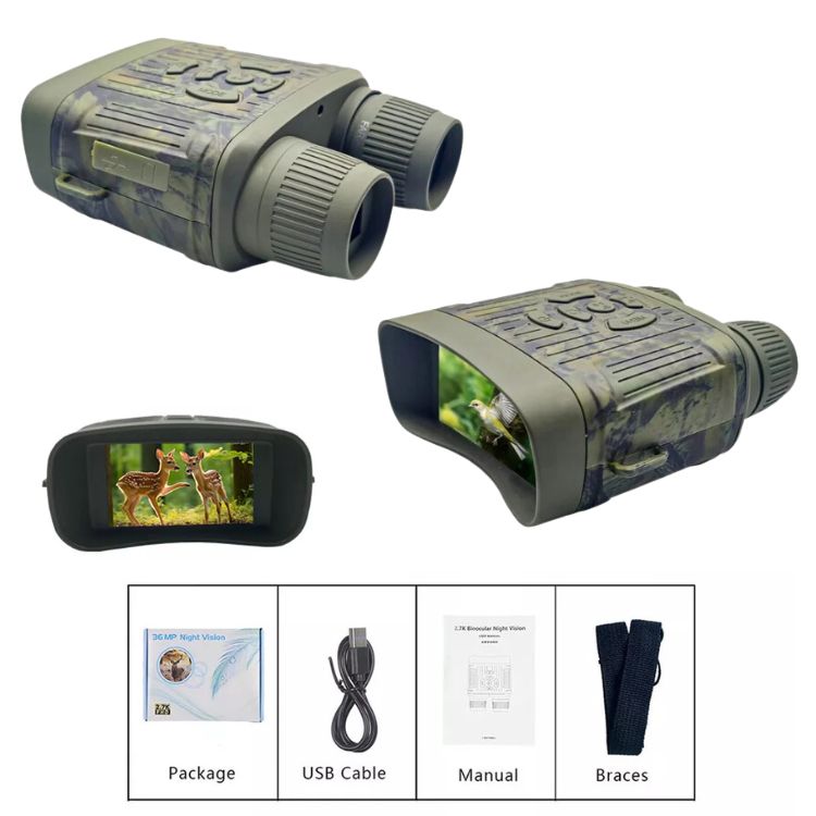 Night Vision Binoculars | 1000ft Infrared, HD Display for Hunting & Surveillance