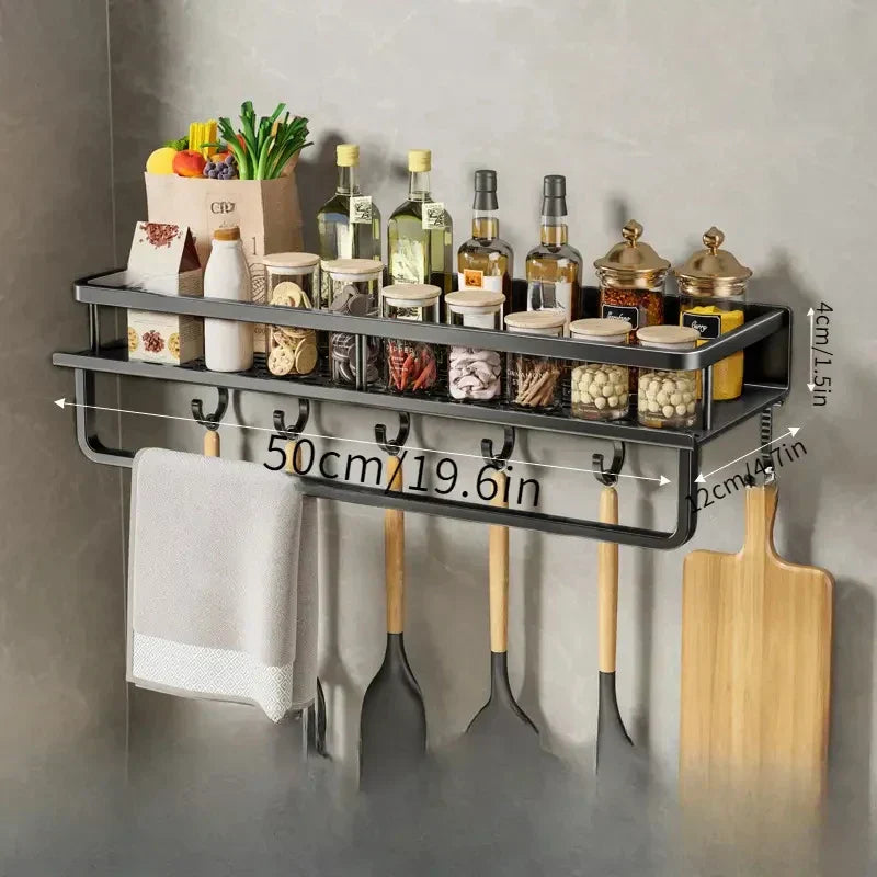 Wall-Mounted Kitchen Shelf – Space-Saving and Stylish Storage Solution
