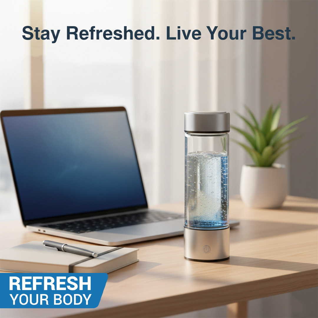 Water Bottle - Hydrogen Generator - USB Rechargeable