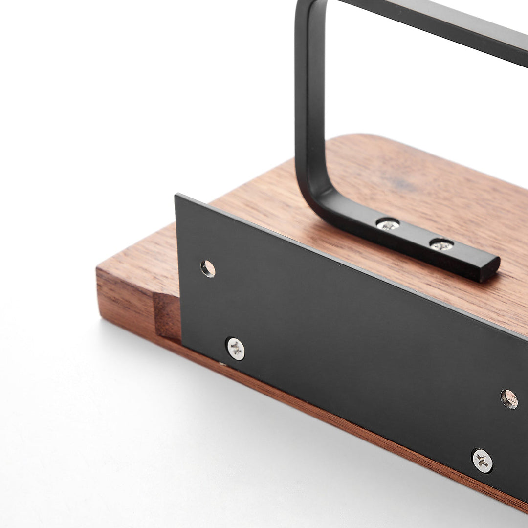 Wood Storage Towel Roll and Toilet Paper Holder