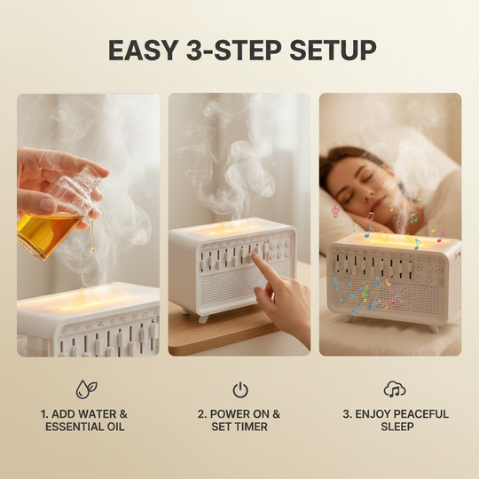White Noise Machine - Humidifier Feature - Night Light