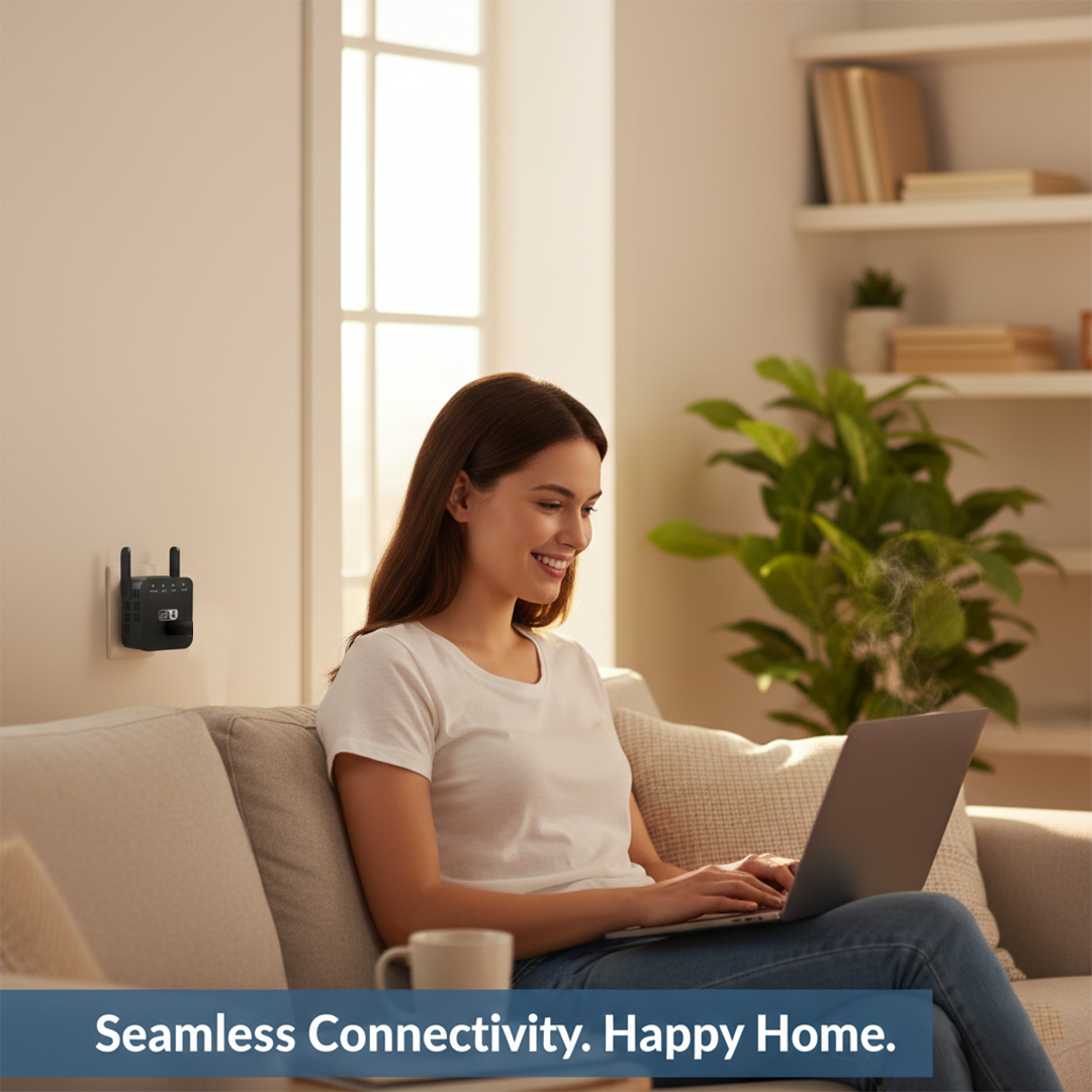 WiFi Signal Booster with Dual Antennas and 300Mbps Range Extension