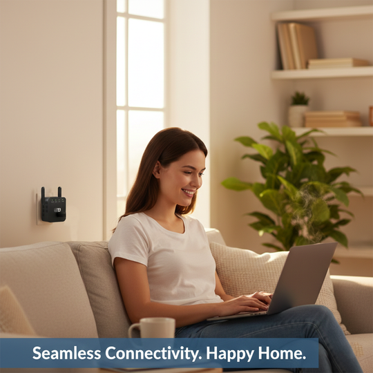 WiFi Signal Booster with Dual Antennas and 300Mbps Range Extension