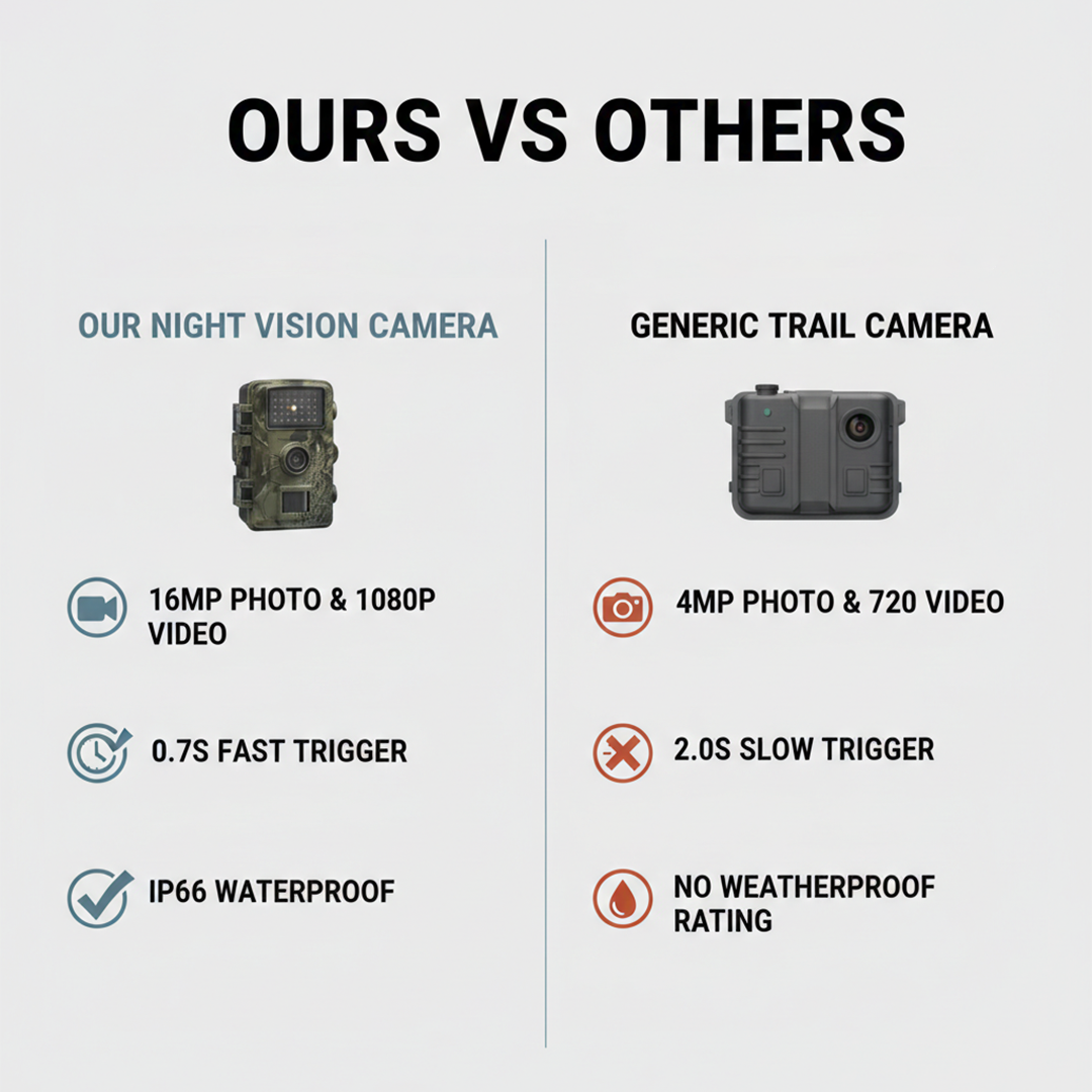 Wildlife Camera - Night Vision - Outdoor Monitoring