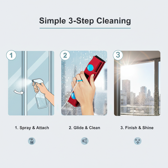 Window Cleaner - Magnetic Tool - Double Sided
