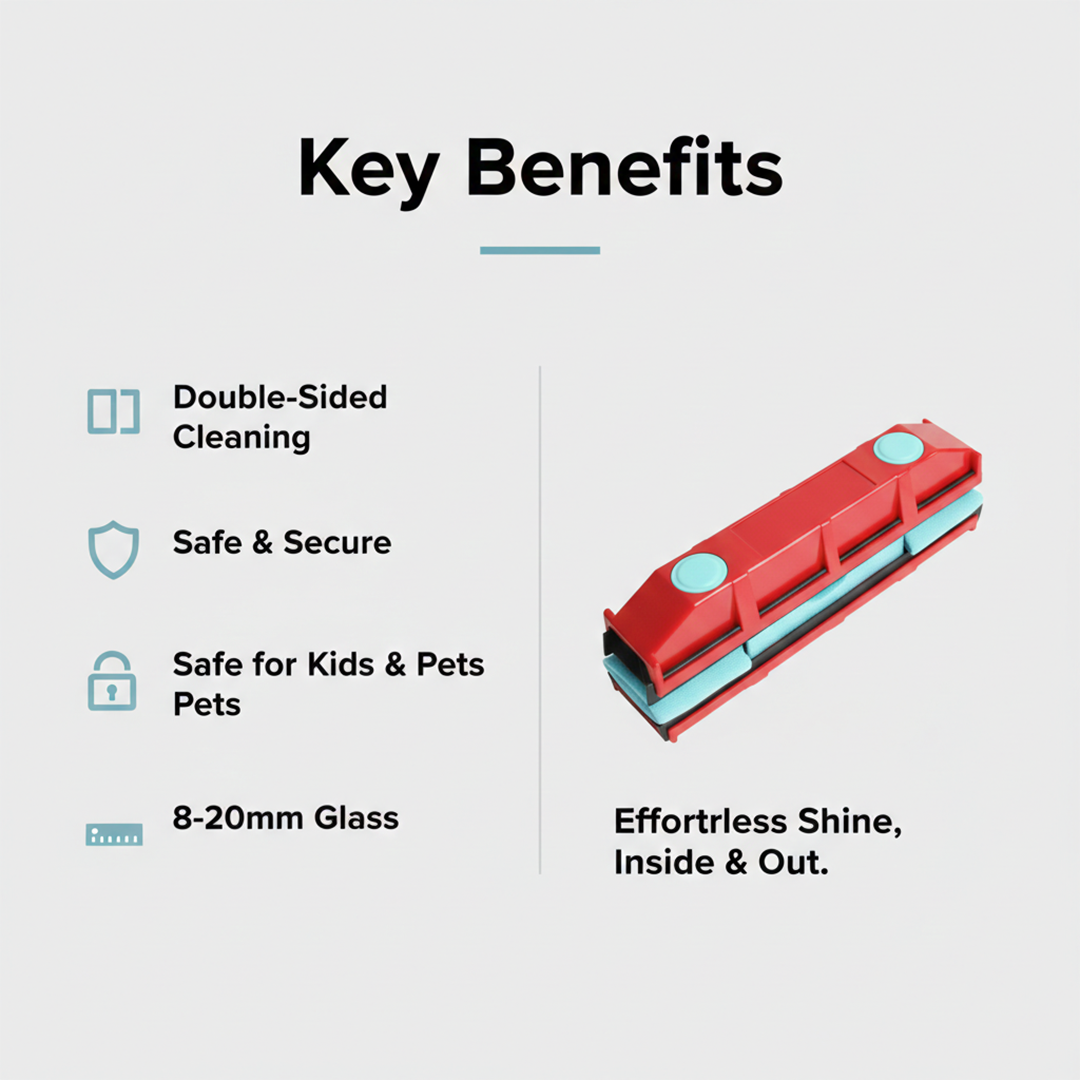 Window Cleaner - Magnetic Tool - Double Sided