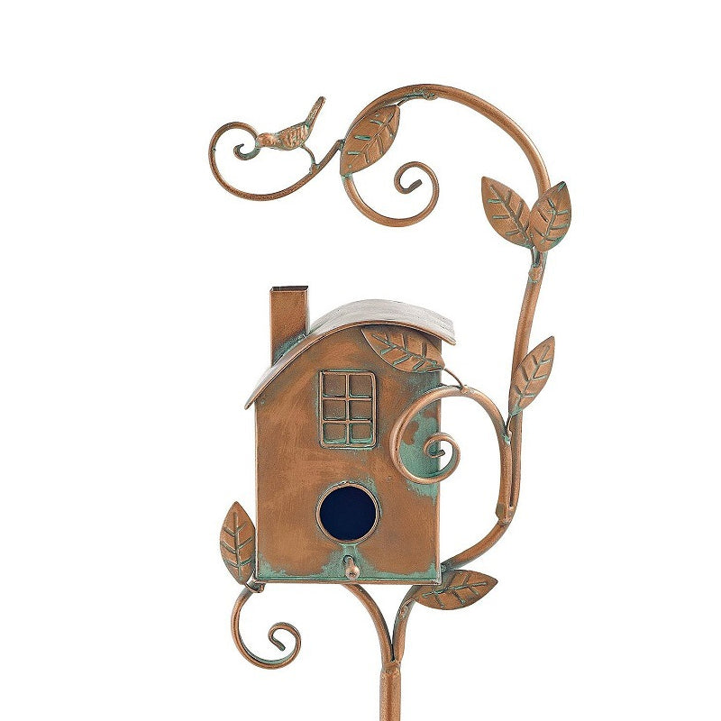 Garden Birdhouse Stakes