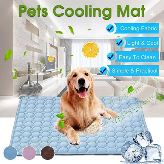 Cooling Mat for Pets with Non-Toxic Self-Cooling Gel