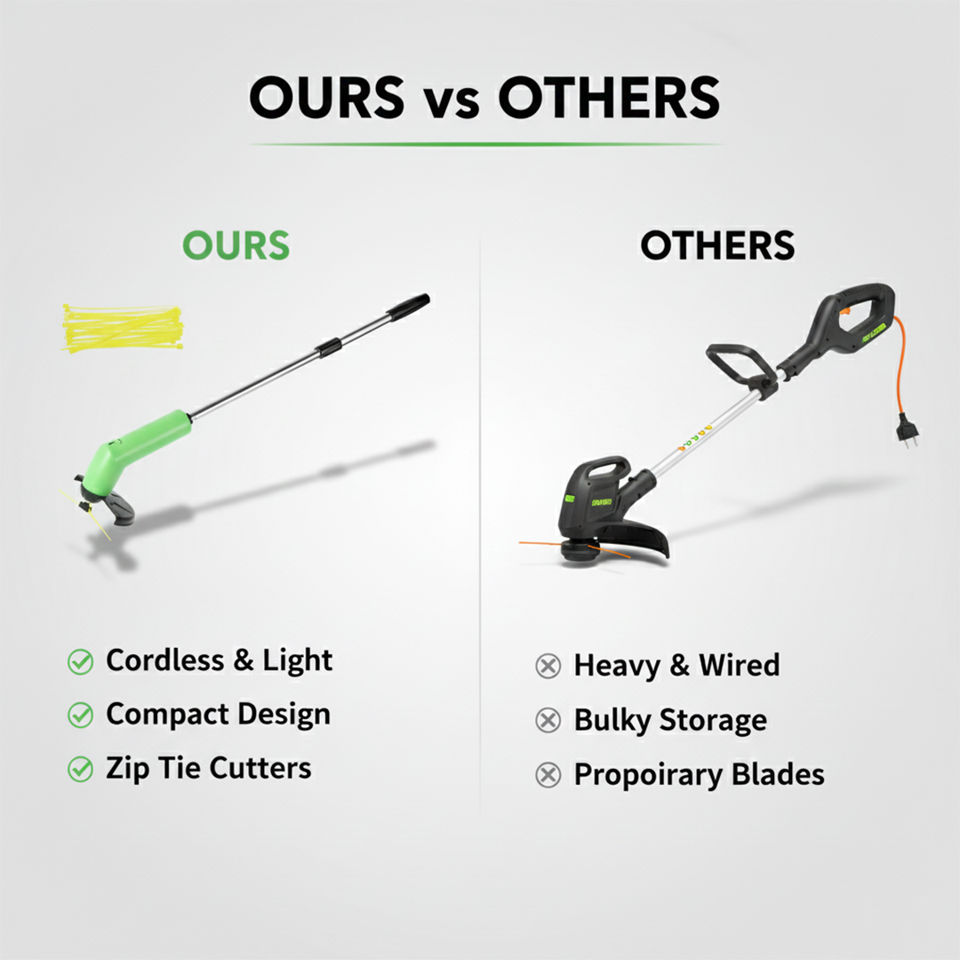 Weed Trimmer - Cordless Mini - Outdoor Cutting