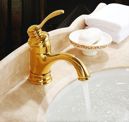 Antique Brass Bathroom Faucet Sink Mixer Tap