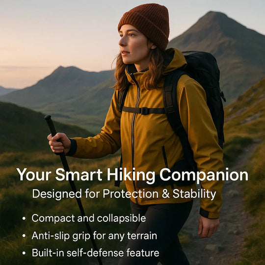 Self-Defense Walking Stick for Hiking and Urban Safety