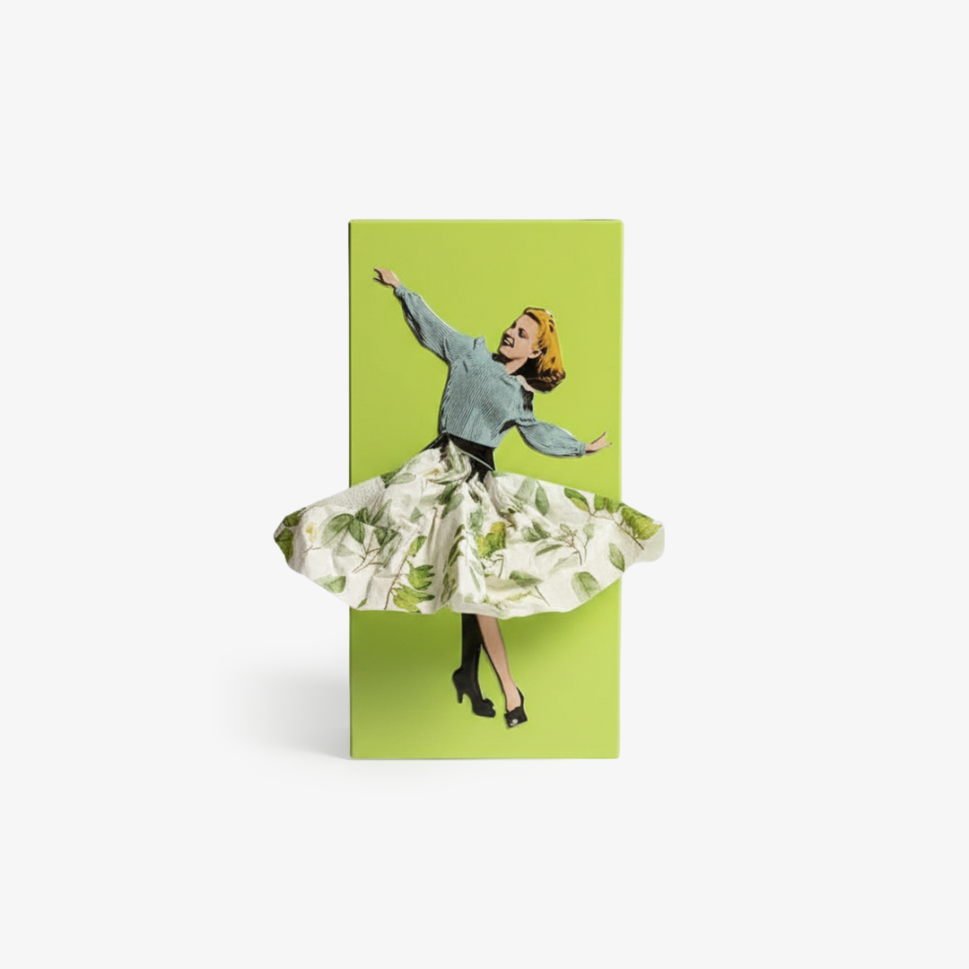 Tissue Box Cover - Decorative Design - Weighted Base