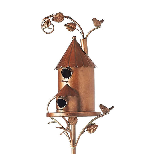 Garden Birdhouse Stakes