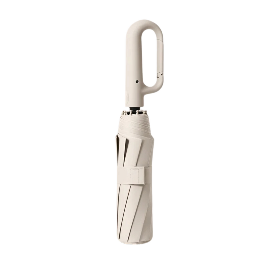Wind-Resistant Automatic Folding Umbrella with Large Buckle Handle – Compact & Durable