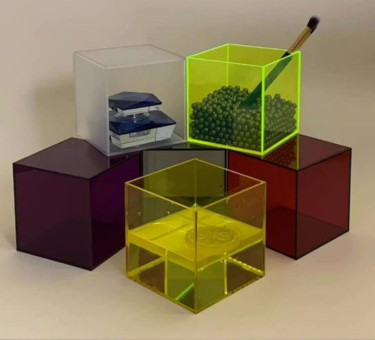 Colourful Acrylic Storage Box - Transparent Display Box