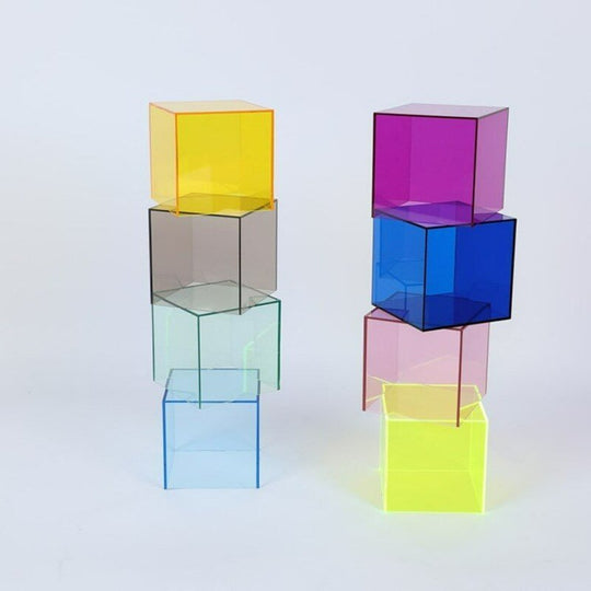 Colourful Acrylic Storage Box - Transparent Display Box