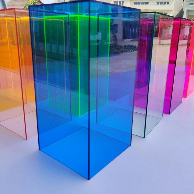 Colourful Acrylic Storage Box - Transparent Display Box