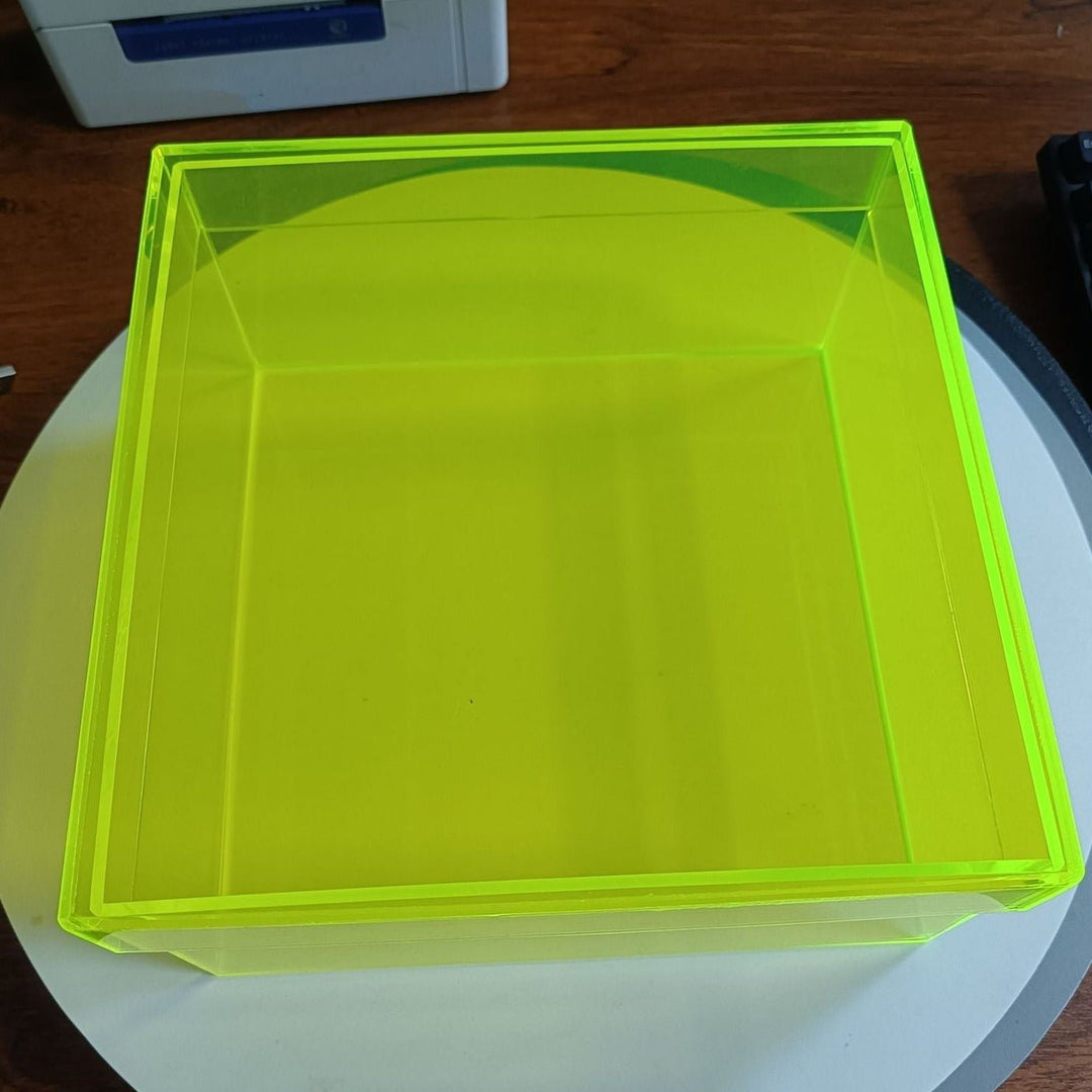 Colourful Acrylic Storage Organiser Box with Lid