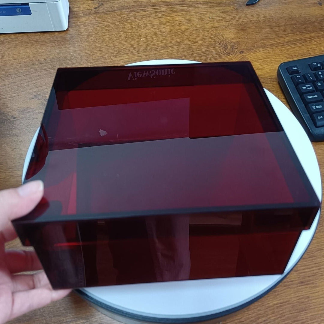 Colourful Acrylic Storage Organiser Box with Lid