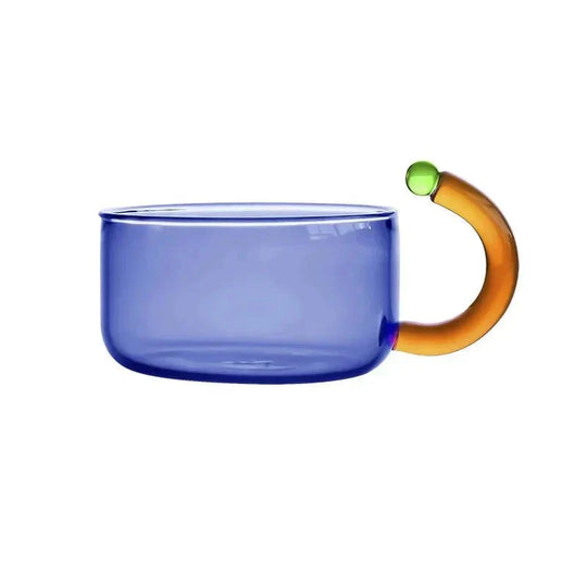 Contrasting Colour Glass Teapot Set – Stylish & Heat Resistant Design