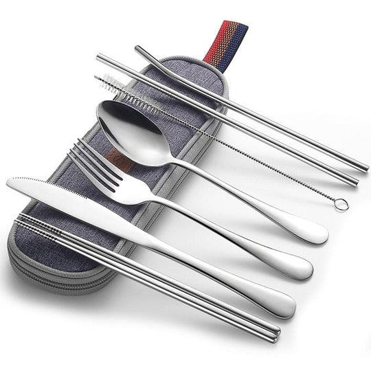 Portable Cutlery Set with Case