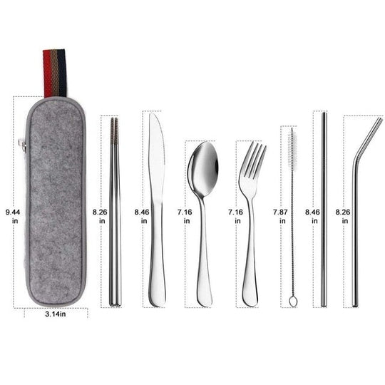 Portable Cutlery Set with Case