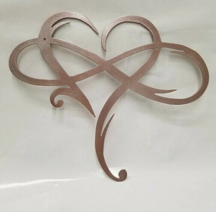 Heart Infinity - Steel Wall Decoration Metal Wall Art