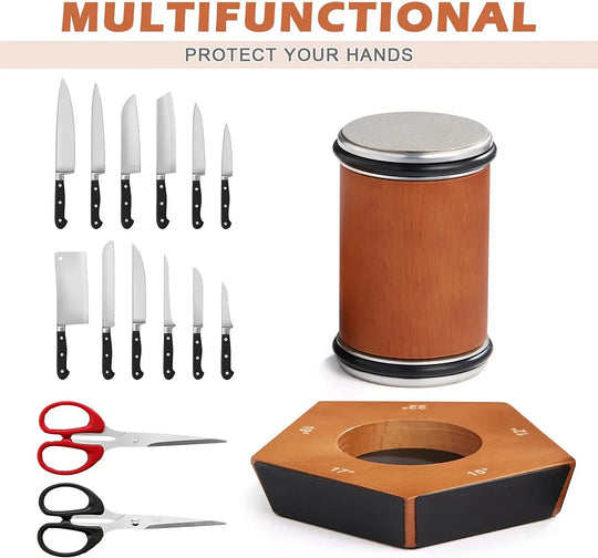 Knife Sharpener Set - Rolling Design - Diamond Discs