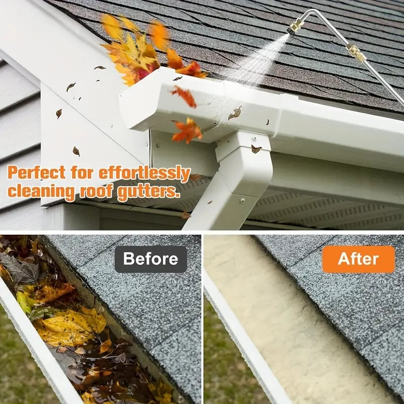 4000 PSI Telescopic High Pressure Washer Wand Set for Gutter & Roof Drainage & Wall Cleaning