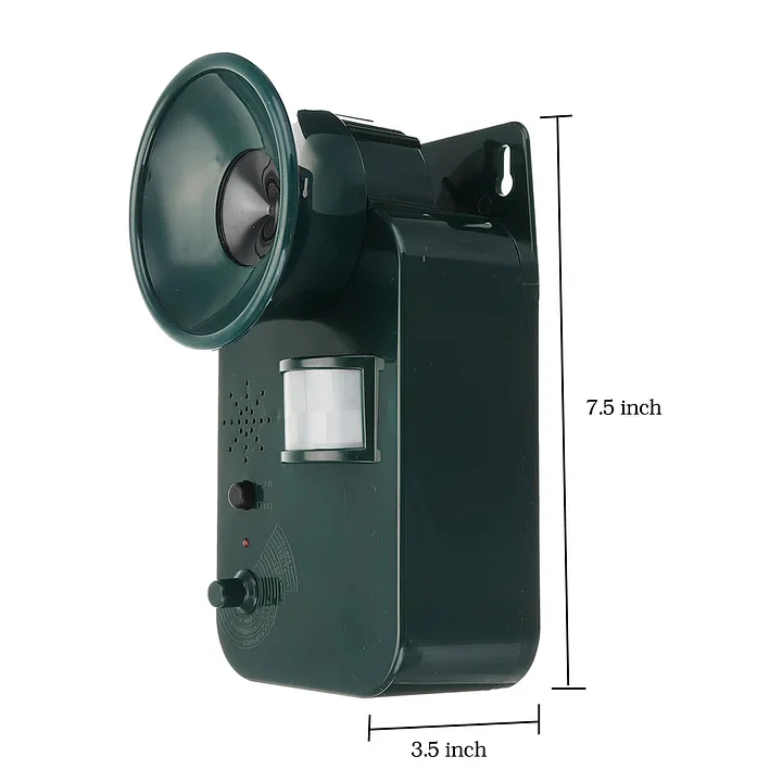 5000sqft 9v DC Ultra Sonic Cordless Pest Animal Repeller Outdoor Safely Repel Various Animals
