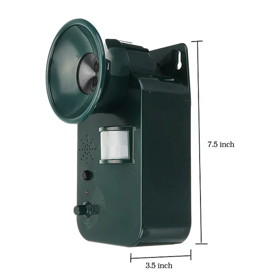 5000sqft 9v DC Ultra Sonic Cordless Pest Animal Repeller Outdoor Safely Repel Various Animals