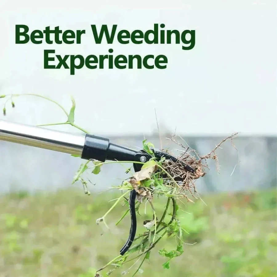 Stand Up Weed Puller Tool with Stick