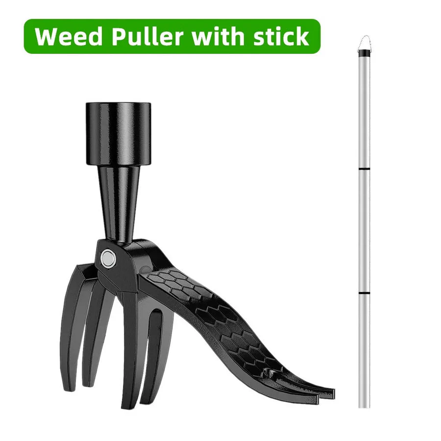 Stand Up Weed Puller Tool with Stick
