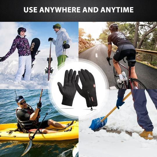 Thermal Gloves, Unisex Touch Screen Winter Gloves
