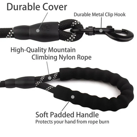 Reflective Dog Lead with Padded Handle