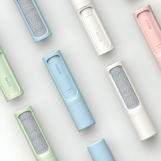 Reusable Lint Roller with Built-in Pet Hair Remover Brush