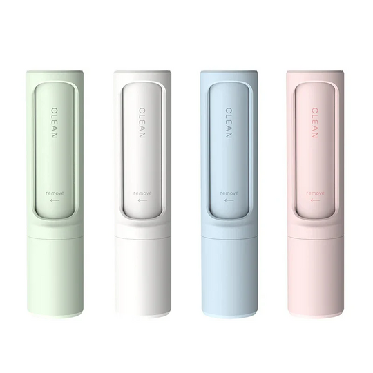 Reusable Lint Roller with Built-in Pet Hair Remover Brush