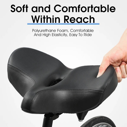 Memory Foam Bike Saddle with Ventilation for Long Rides