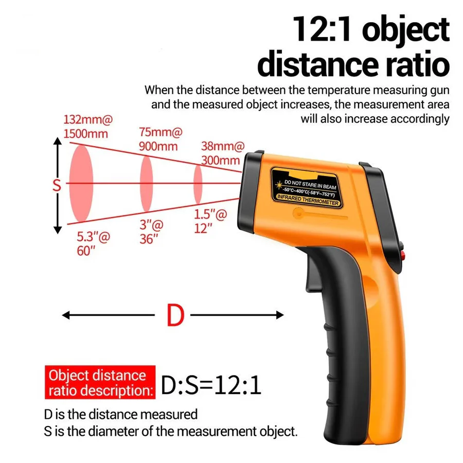 Infrared Laser Thermometer for Contact-Free Measurement