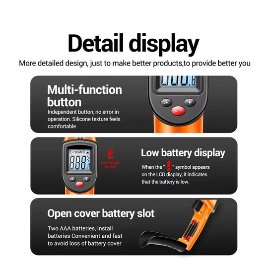 Infrared Laser Thermometer for Contact-Free Measurement