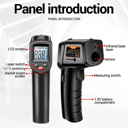 Infrared Laser Thermometer for Contact-Free Measurement