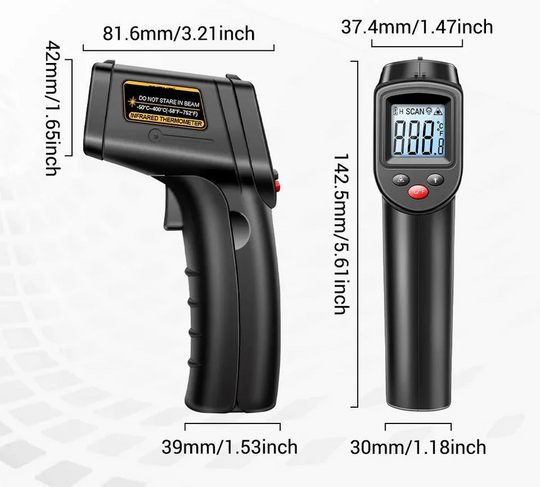 Infrared Laser Thermometer for Contact-Free Measurement