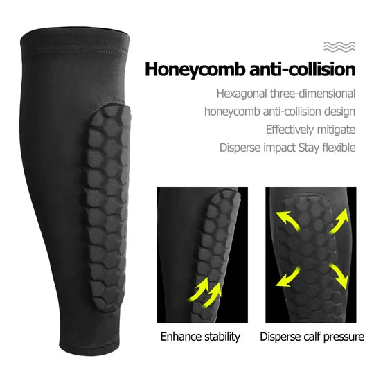 Shin Guards - Honeycomb Design - Sports Protection