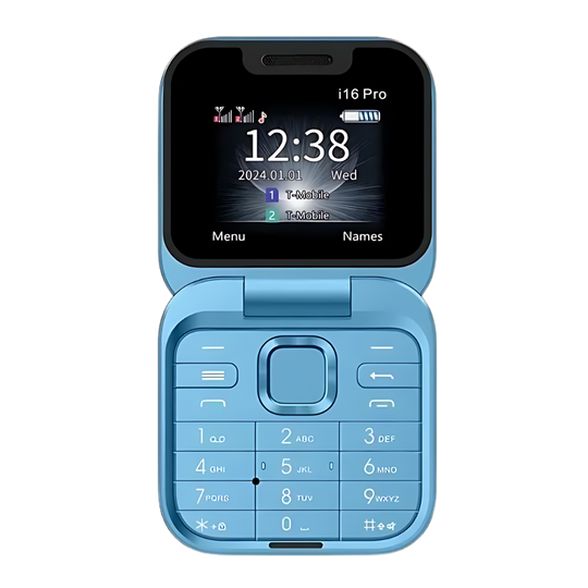 Compact Foldable Mobile Phone with Dual SIM Capability