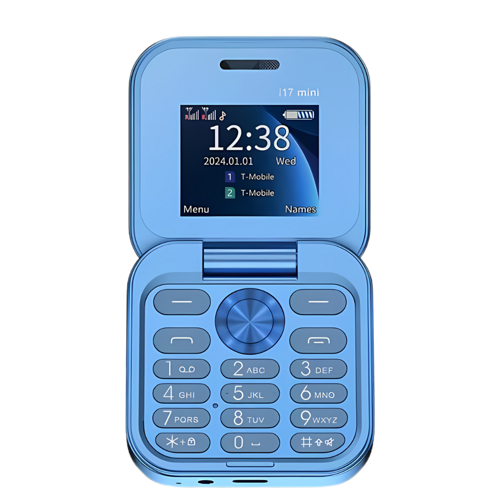 Compact Foldable Mobile Phone with Dual SIM Capability