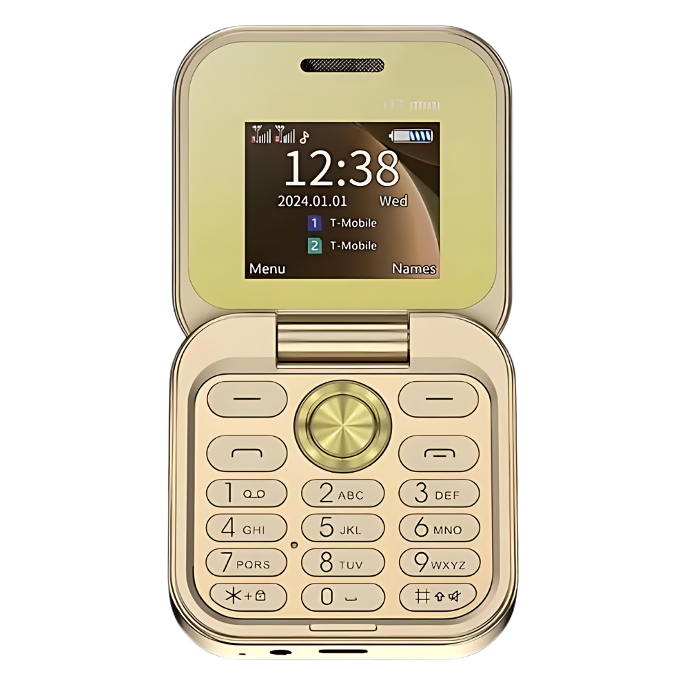 Compact Foldable Dual SIM Mobile Phone