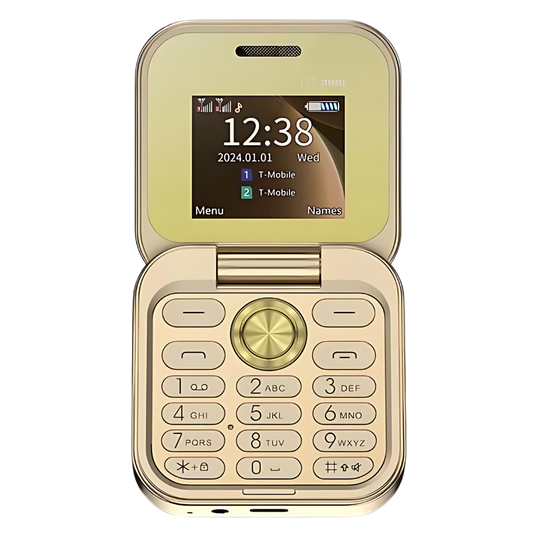 Compact Foldable Dual SIM Mobile Phone