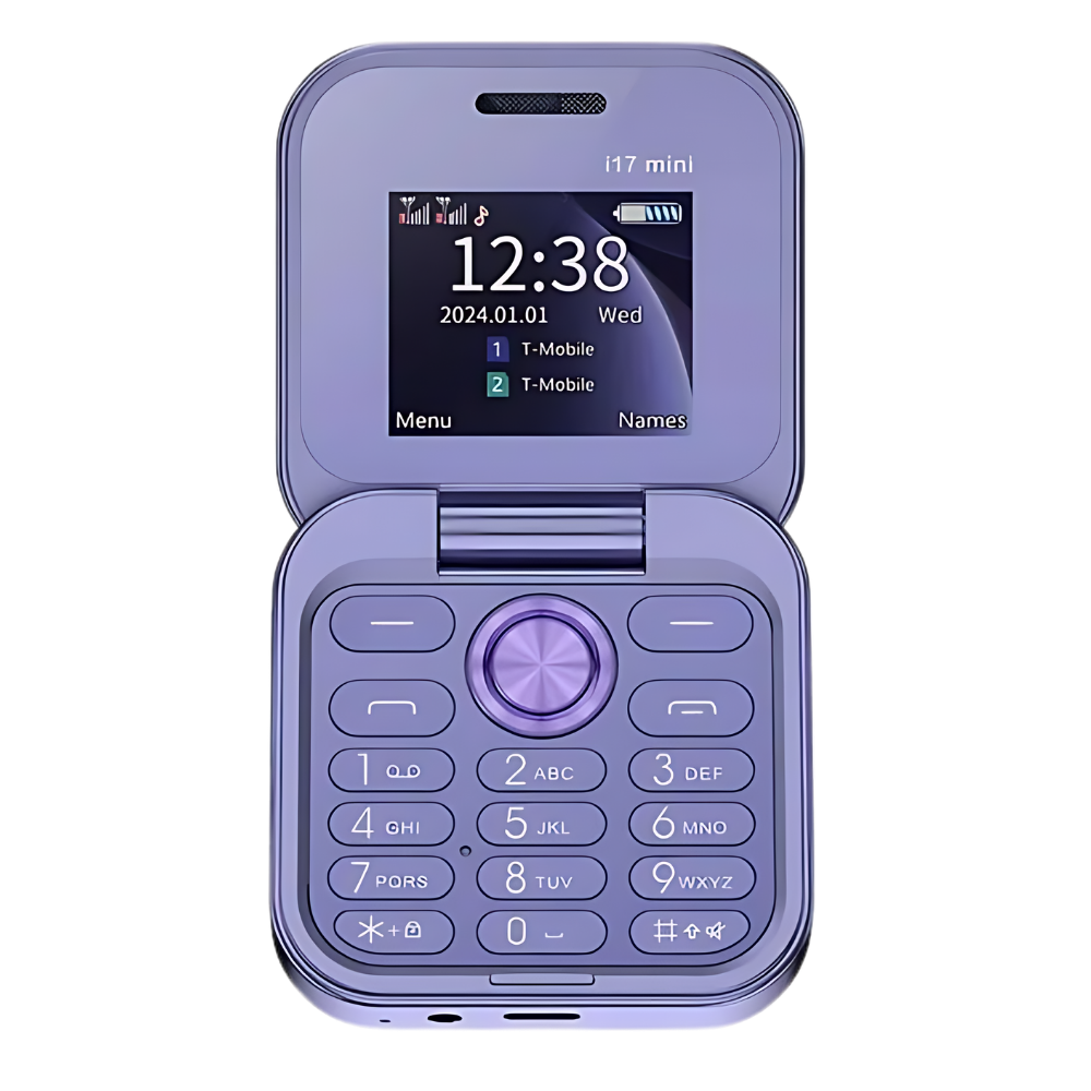 Compact Foldable Mobile Phone with Dual SIM Capability