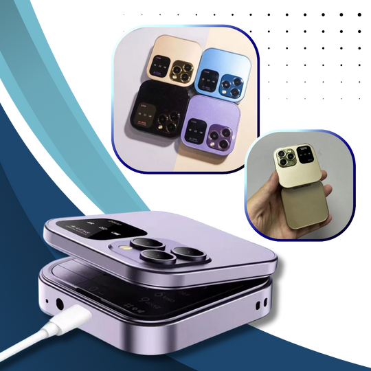Compact Foldable Mobile Phone with Dual SIM Capability